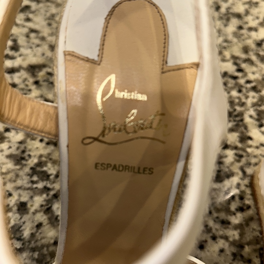 Christian Louboutin Espadrille Sandals 40. US 8.5 NWT NO ORIGINAL 📦 - Picture 8 of 11